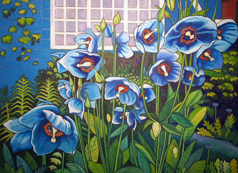 Blue Poppies The Flats