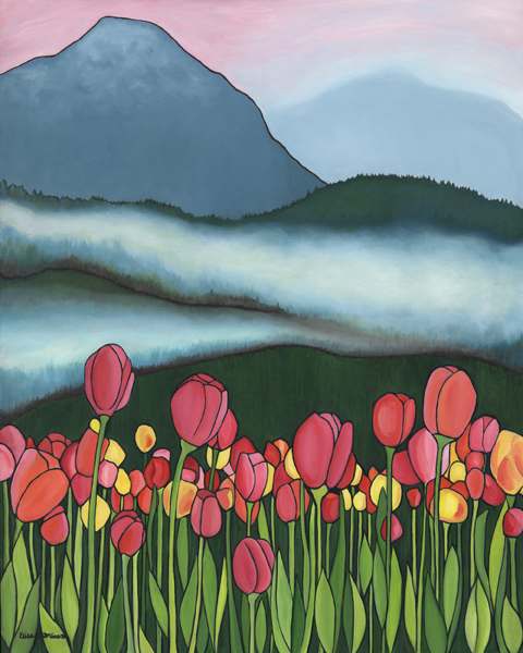 Foggy Mountain Tulips