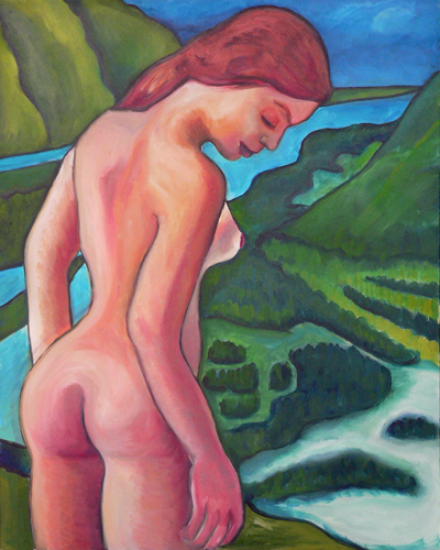 Woman Looking Down